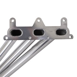 Chevrolet Camaro Performance Exhaust - BBK - Long Tube Headers with High-Flow Catalytic Converters - Polished Silver Ceramic - `10-`11