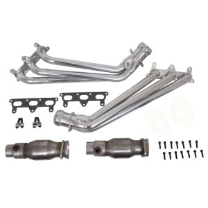Chevrolet Camaro Performance Exhaust - BBK - Long Tube Headers with High-Flow Catalytic Converters - Polished Silver Ceramic - `10-`11