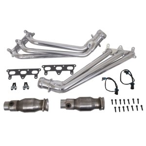 Chevrolet Camaro Performance Exhaust - BBK - Long Tube Headers with High-Flow Catalytic Converters - Polished Silver Ceramic - `10-`11