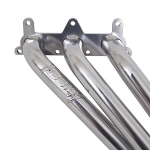 Chevrolet Camaro Performance Exhaust - BBK - Long Tube Headers with High-Flow Catalytic Converters - Polished Silver Ceramic - `10-`11