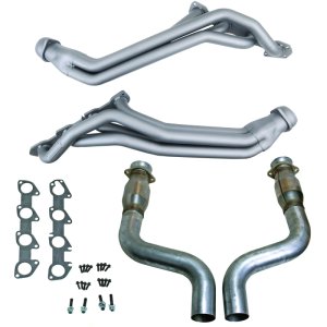 Dodge Challenger Performance Exhaust - BBK - Full Length Long Tube Headers w/High Flow Catted Mid Pipe (Titanium Ceramic) - `09-`24