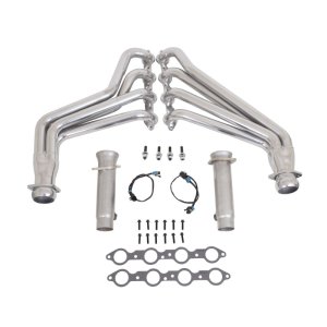 Chevrolet Camaro Performance Exhaust - BBK - Full-Length Long Tube with High Flow Cats - Polished Silver Ceramic - `10-`15