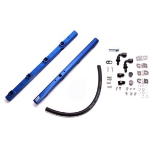 Ford Mustang Fuel Rail Kit - BBK - High Flow Billet Aluminum - Blue Anodized - `99-`04