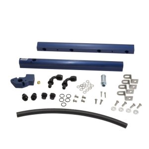 Ford Mustang Fuel Rail Kit - BBK - High Flow Billet Aluminum - Blue Anodized - `05-`10