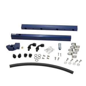 Ford Mustang Fuel Rail Kit - BBK - High Flow Billet Aluminum - Blue Anodized - `05-`10