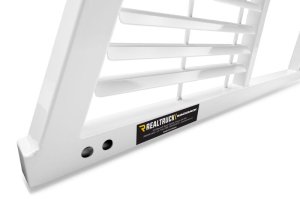 Chevrolet Silverado 3500 HD Headache Rack - BackRack - Louvered - White - `07-`18