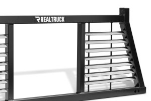 Ford F-150 Half Louvered Headache Rack - BackRack - Half Louvered - Black - `04-`25