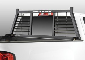 Ford F-150 Half Louvered Headache Rack - BackRack - Half Louvered - Black - `04-`25