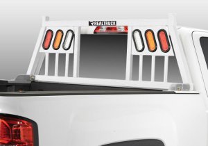 Toyota Tundra Headache Rack - BackRack - Three Light - White - `08-`25 Toyota Tundra Headache Rack - BackRack - Three Light - White - `08-`25