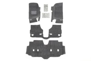 Jeep JK Unlimited Truck Bed Floor Kit - Front - BedRug - 4pc Floor Kit with Heat Shields - `07-`18