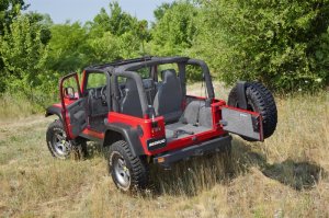 Jeep LJ Floor Kit - Front - BedRug - 3pc Front Kit w/o Center Console + Heat Shields - `04-`06