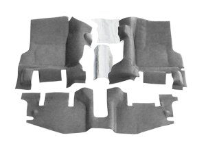 Jeep TJ BedTred Floor Kit - Front + Rear - BedRug - 3 pc. w/ Center Console, Incl. Heat Shields - `97-`06