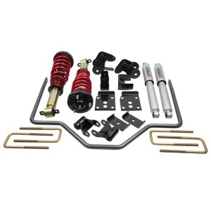 Ford F-150 Coilover Suspension Kit - Front + Rear - Belltech - Height Adjustable Front Coilovers + Rear Sway Bar - `15-`20