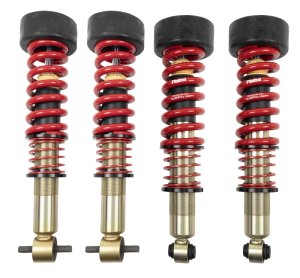 GMC Yukon XL Coilover Suspension Kit - Front + Rear - Belltech - Height Adjustable Coilovers + Street Performance Dampers - `21-`24
