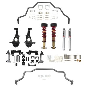 Chevrolet Silverado 1500 Coilover Suspension Kit - Front + Rear - Belltech - Height Adjustable Coilovers + Rear Sway Bar - `19-`24