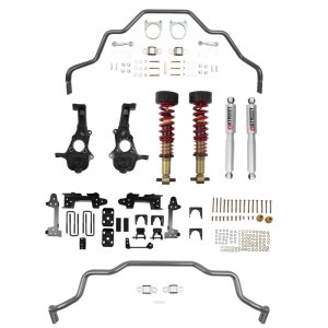 Chevrolet Silverado 1500 Coilover Suspension Kit - Front + Rear - Belltech - Height Adjustable + Street Performance - `19-`24
