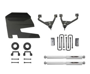 Chevrolet Silverado 1500 Suspension Lift Kit - Belltech - 4in Lift, Street Performance Struts, Twin Tube Shocks, Upper Control Arms - `19-`23