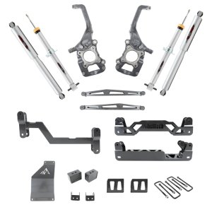Ford F-150 Suspension Lift Kit - Front + Rear - Belltech - Height Adjustable, Trail Performance Struts & Shocks - `15-`20