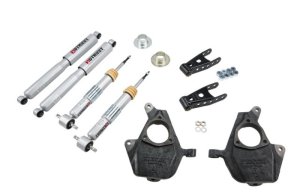 Chevrolet Sierra Suspension Lowering Kit - Front + Rear - Belltech - SP Shocks - `07-`13