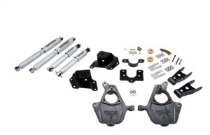 Chevrolet Sierra Suspension Lowering Kit - Front + Rear - Belltech - SP Shocks - `99-`00