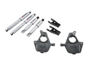 GMC Sierra Denali Coilover Suspension Kit - Front + Rear - Belltech - Street Performance Shocks - `01-`04