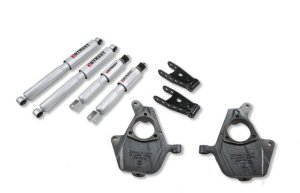 GMC Sierra Denali Coilover Suspension Kit - Front + Rear - Belltech - Street Performance Shocks - `01-`04 GMC Sierra Denali Coilover Suspension Kit - Front + Rear - Belltech - Street Performance Shocks - `01-`04