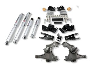 Chevrolet Sierra Coilover Suspension Kit - Front + Rear - Belltech - SP Shocks - `97-`00