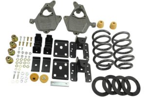 Chevrolet Silverado Lowering Kit - Front + Rear - Belltech - 3in or 4in Ft/5in or 6in Rr w/o Shocks - `14-`15 Chevrolet Silverado Lowering Kit - Front + Rear - Belltech - 3in or 4in Ft/5in or 6in Rr w/o Shocks - `14-`15
