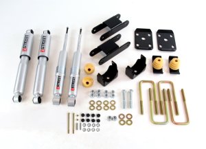 GMC Canyon Suspension Lowering Kit - Front + Rear - Belltech - Street Performance Shocks, ND II Shocks - `15-`17