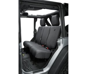 Jeep Wrangler JK Seat Covers - Rear - Bestop - Black Diamond - `13-`18