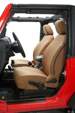 Jeep Gladiator Seat Covers - Front - Bestop - Tan - `20-`26