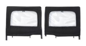 Jeep Wrangler JL Element Upper Doors - Rear - Bestop - HighRock 4x4(TM) Element(TM) - Black Twill - `18-`26