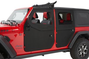 Jeep Gladiator Full Fabric Doors - Front - Bestop - 2-Piece - Black Twill - `20-`26