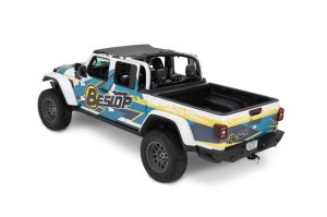 Jeep Gladiator Bikini Tops - Bestop - Header Targa - Black Diamond - `20-`26