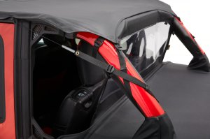 Jeep Wrangler JL Bikini Top - Bestop - Safari Cable Style - Black Diamond - `18-`23