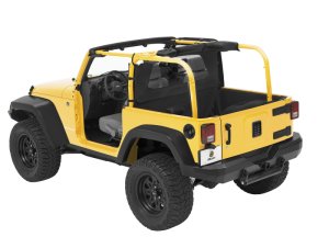 Jeep Wrangler JK Cab Curtain - Bestop - Windjammer - Black Diamond - `07-`18