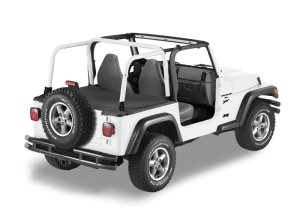 Jeep Wrangler Cargo Deck Cover - Bestop - Duster - Black Diamond - `04-`06