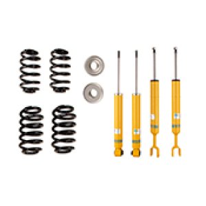 Audi A4 Quattro Coilover Suspension Kit - Front + Rear - Bilstein - B12 (Pro-Kit), Fixed-Height Lowering, B8 Dampers + Eibach Pro-Kit Springs - `02-`04