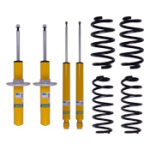 Audi A4 Quattro Coilover Suspension Kit - Front + Rear - Bilstein - B12 (Pro-Kit) Fixed Height Lowering; B8 Dampers + Eibach Pro-Kit Springs - 2009