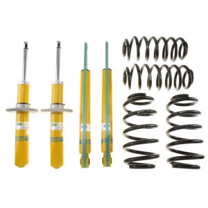 Audi A4 Quattro Coilover Suspension Kit - Front + Rear - Bilstein - B12 (Pro-Kit) - B8 Performance Plus Dampers + Eibach Pro-Kit Springs, Fixed Height Lowering (24-40mm) - `09-`12