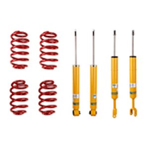 Audi A4 Shock & Spring Kit - Front + Rear - Bilstein - B12 (Sportline) + B8 Performance Plus Dampers + Eibach Sportline Springs - `02-`03