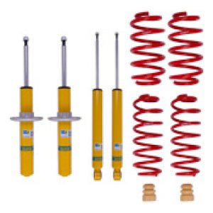 Audi A4 Quattro Coilover Suspension Kit - Front + Rear - Bilstein - B12 Sportline (B8 Performance Plus Dampers + Eibach Sportline Springs) - `09-`16