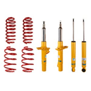 Volkswagen Jetta Coilover Suspension Kit - Front + Rear - Bilstein - B12 Sportline, Fixed Height Lowering (30-60 mm), B8 Performance Plus Dampers + Eibach Sportline Springs - 2005