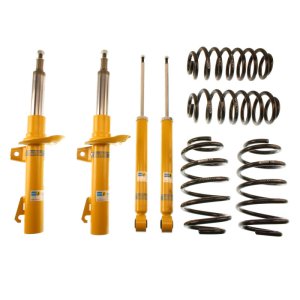 Volkswagen Jetta Coilover Suspension Kit - Front + Rear - Bilstein - B12 (Pro-Kit); B8 Performance Plus Dampers + Eibach Pro-Kit Springs; Fixed-Height Lowering 24-40mm - 2006