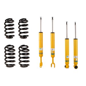 Audi A4 Coilover Suspension Kit - Front + Rear - Bilstein - B12 Pro-Kit (B8 Dampers + Eibach Pro-Kit Springs, 24-40mm Lowering, Fixed Height) - `02-`08