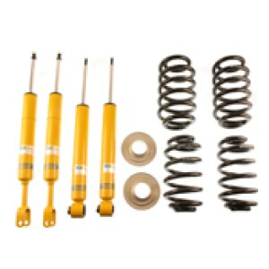 Audi A4 Coilover Suspension Kit - Front + Rear - Bilstein - B12 Pro-Kit, B8 Dampers + Eibach Pro-Kit Springs, Fixed Height Lowering (24-40mm) - `03-`08