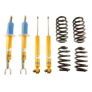 Audi A6 Coilover Suspension Kit - Front + Rear - Bilstein - B12 (Pro-Kit); B8 Performance Plus dampers + Eibach Pro-Kit springs; Fixed height lowering 24–40 mm - `05-`11