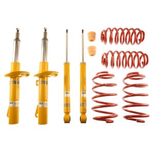 Volkswagen Rabbit Coilover Suspension Kit - Front + Rear - Bilstein - B12 (Sportline) - B8 Performance Plus Dampers + Eibach Sportline Springs - `06-`09