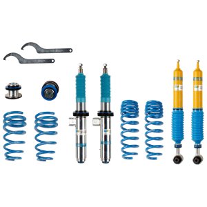 BMW 2 Series Coilover Suspension Kit - Front + Rear - Bilstein - B16 (PSS10) 10-Stage Adjustable, Ride Height Adjustable, Threaded Zinc-Coated Monotube - `15-`16