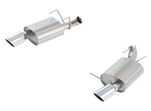 Ford Boss 302 Performance Exhaust - Rear - Borla - Cat Back ATAK - Bright Chrome - 2013